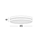 Ceiling lamps - Luces Exclusivas TIJUANA Modern Ceiling White 1xLED max 30W 3000K LE42833 - product 2