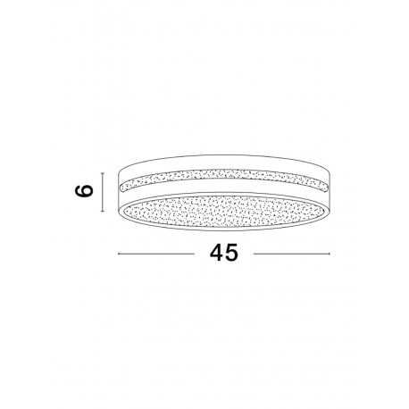 Luces Exclusivas TIJUANA Sufitowa Nowoczesna biały 1xLED max 30W 3000K LE42833