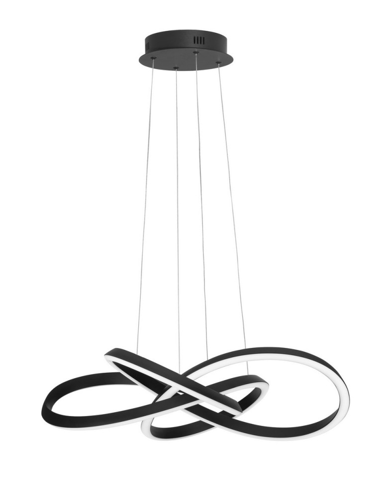 Pendant lamps - Luces Exclusivas CHIAPAS Pendant Modern Black 1xLED max 54W 3000K LE42834 - product kolory-swiatla.pl 1