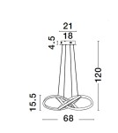 Pendant lamps - Luces Exclusivas CHIAPAS Pendant Modern Black 1xLED max 54W 3000K LE42834 - product 4