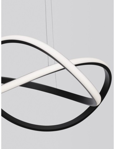 Luces Exclusivas CHIAPAS Wisząca Nowoczesna czarny 1xLED max 28W 3000K LE42835 - produkt 2