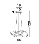 Pendant lamps - Luces Exclusivas CHIAPAS Pendant Modern Black 1xLED max 28W 3000K LE42835 - product 3