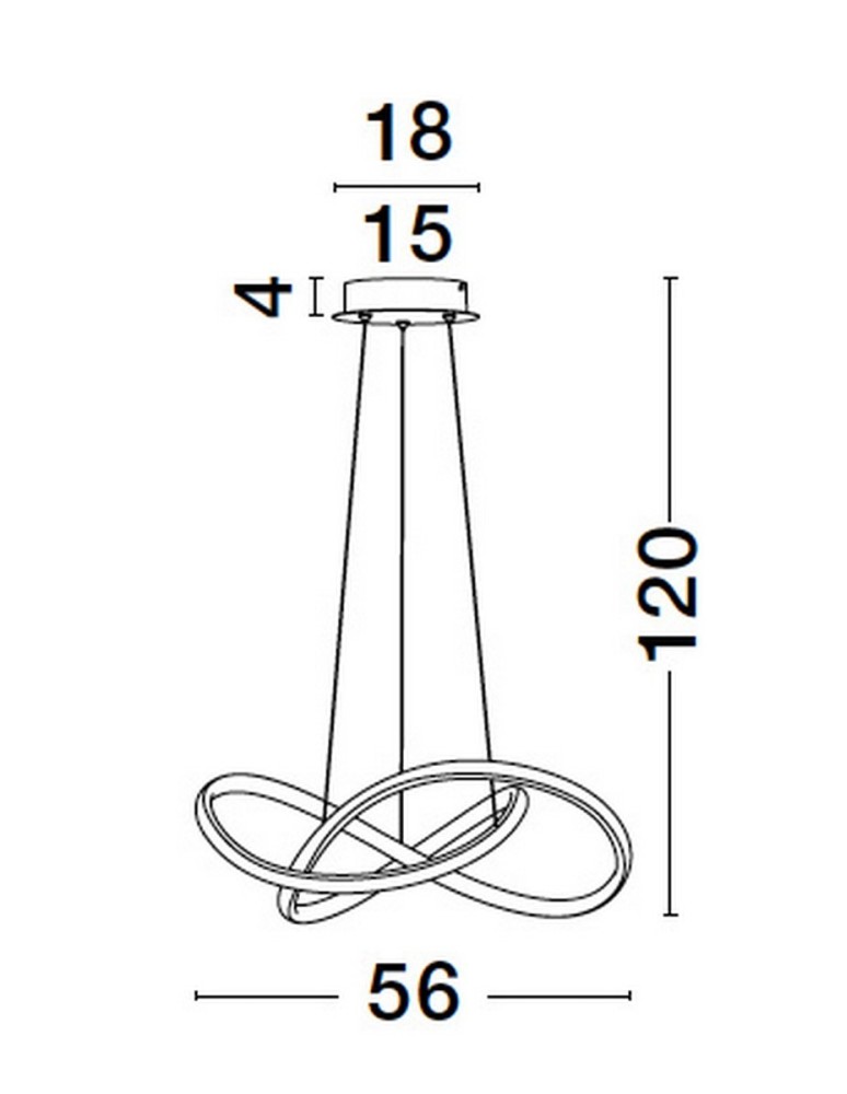 Lampy wiszące - Luces Exclusivas CHIAPAS Wisząca Nowoczesna czarny 1xLED max 28W 3000K LE42835 - produkt kolory-swiatla.pl 3