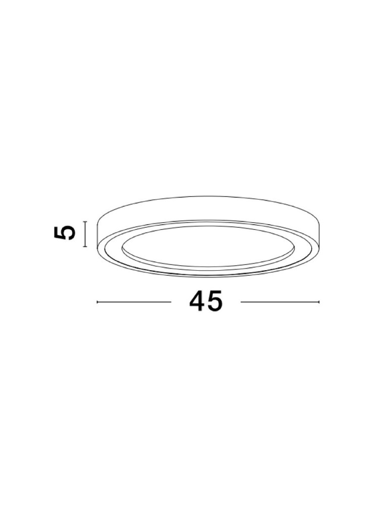 Ceiling lamps - Luces Exclusivas COMITAN Modern Ceiling Black 1xLED max 30W 3000K LE42837 - product kolory-swiatla.pl 2