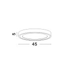 Ceiling lamps - Luces Exclusivas COMITAN Modern Ceiling White 1xLED max 30W 3000K LE42838 - product 2