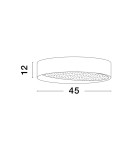 Ceiling lamps - Luces Exclusivas MUZQUIZ Modern Ceiling Black 1xLED max 30W 3000K LE42840 - product 2