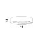 Ceiling lamps - Luces Exclusivas MUZQUIZ Modern Ceiling White 1xLED max 30W 3000K LE42841 - product 3