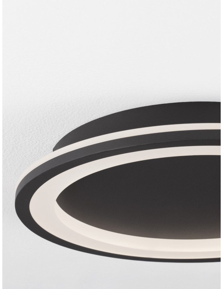 Ceiling lamps - Luces Exclusivas SABINAS Ceiling Modern Black 1xLED max 30W 3000K LE42844 - product kolory-swiatla.pl 2