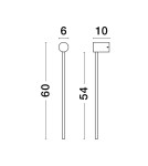 Wall lamps - Luces Exclusivas TECOMAN Wall-mounted Modern White 1xLED max 18W 3000K LE42849 - product 2