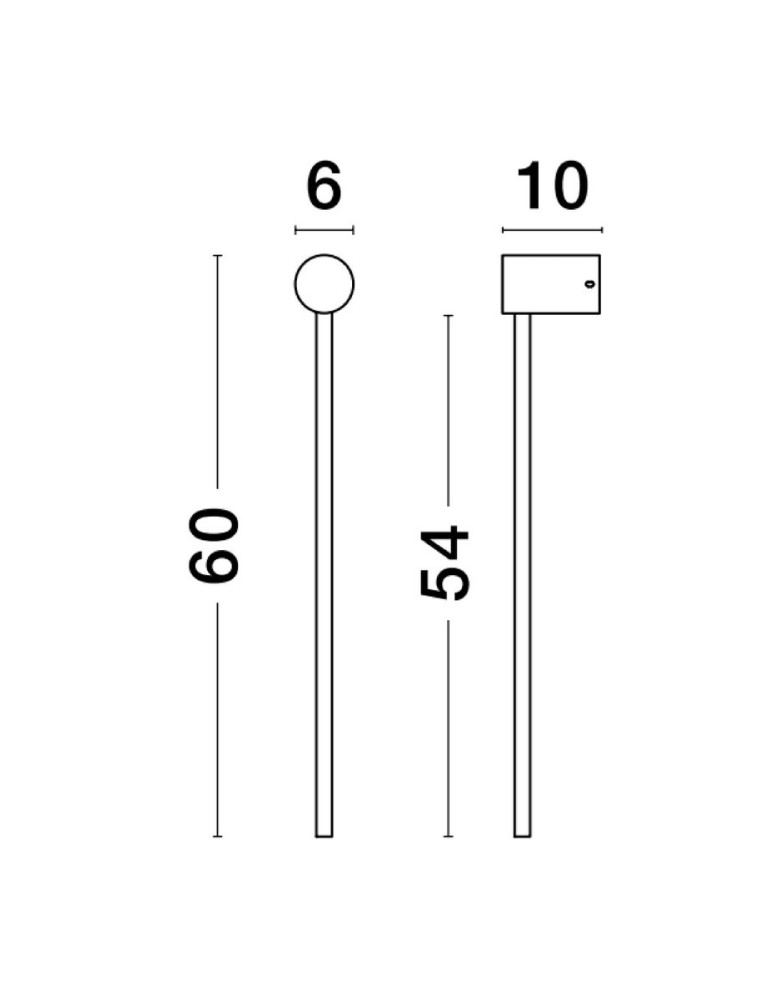 Wall lamps - Luces Exclusivas TECOMAN Wall-mounted Modern White 1xLED max 18W 3000K LE42849 - product kolory-swiatla.pl 2