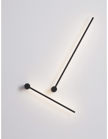 Luces Exclusivas TECOMAN Wall-mounted Modern Black 1xLED max 25W 3000K LE42850. - product 2