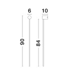 Wall lamps - Luces Exclusivas TECOMAN Wall-mounted Modern Black 1xLED max 25W 3000K LE42850. - product 3