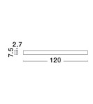 Wall lamps - Luces Exclusivas DURANGO Wall-mounted Modern White 1xLED max 48W 3000K LE42860 - product 5