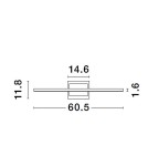 Wall lamps - Luces Exclusivas HIDALGO Wall-mounted Modern White 1xLED max 12.5W 3000K LE42864 - product 3