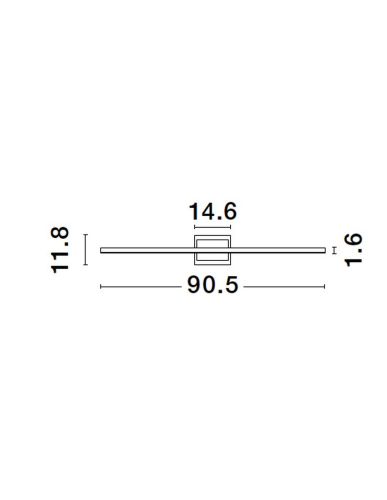 Wall lamps - Luces Exclusivas HIDALGO Wall-mounted Modern White 1xLED max 21W 3000K LE42865. - product kolory-swiatla.pl 3