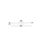 Wall lamps - Luces Exclusivas ARANDAS Wall-mounted Modern Black 1xLED max 18W 3000K LE42870 - product 3