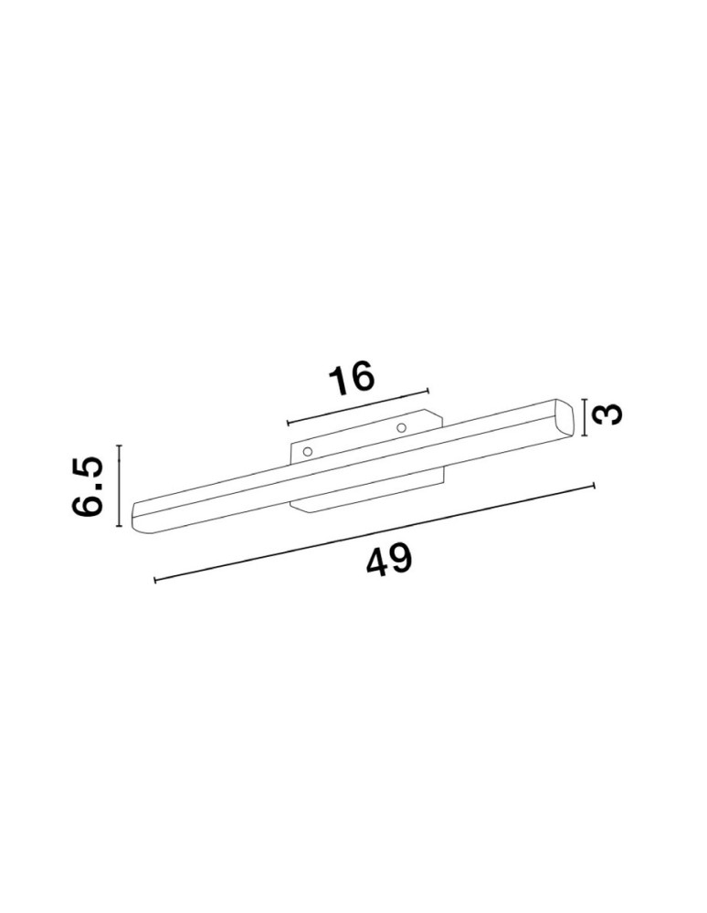 Wall lamps - Luces Exclusivas OCOTLAN Wall-mounted Modern Black 1xLED max 12W 3000K LE42872. - product kolory-swiatla.pl 3