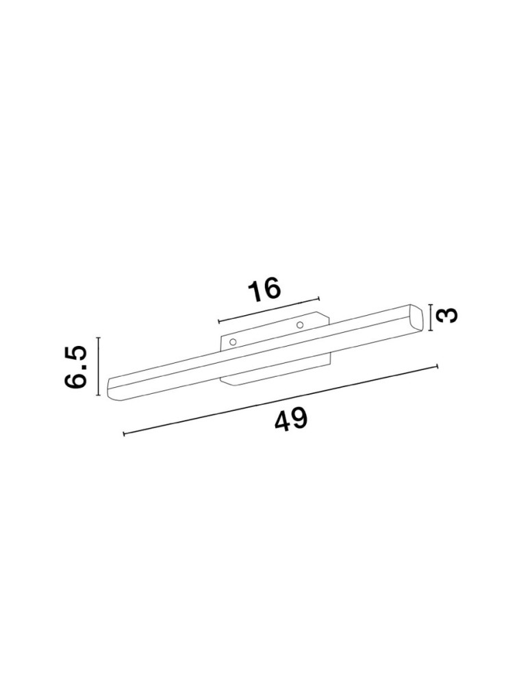 Wall lamps - Luces Exclusivas OCOTLAN Wall-mounted Modern Black 1xLED max 12W 3000K LE42873 - product kolory-swiatla.pl 3