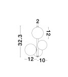 Pendant lamps - Luces Exclusivas PARLA Pendant Modern Black 3xG9 max 5W LE42882 - product 3