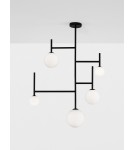 Ceiling lamps - Luces Exclusivas URUAPAN Modern Ceiling Black 5xG9 max 25W LE42883 - product 2