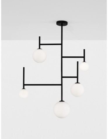 Luces Exclusivas URUAPAN Modern Ceiling Black 5xG9 max 25W LE42883 - product 2