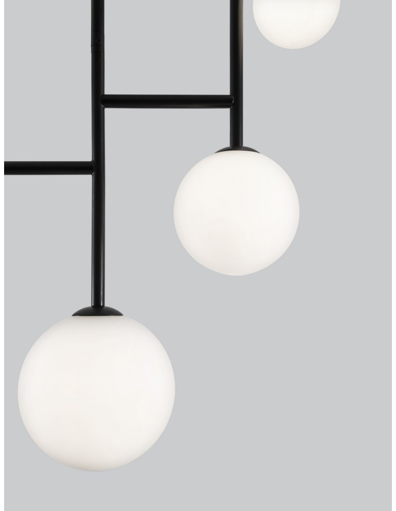 Ceiling lamps - Luces Exclusivas URUAPAN Modern Ceiling Black 5xG9 max 25W LE42883 - product kolory-swiatla.pl 3