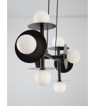 Lampy wiszące - Luces Exclusivas URUAPAN Wisząca Nowoczesna czarny 8xG9 max 40W LE42885 - produkt 2