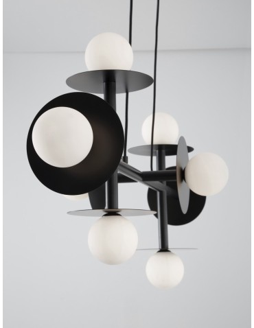 Luces Exclusivas URUAPAN Pendant Modern Black 8xG9 max 40W LE42885 - product 2