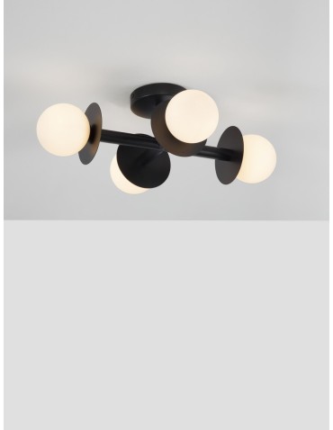 Luces Exclusivas URUAPAN Ceiling Modern Black 4xG9 max 20W LE42887 - product 2