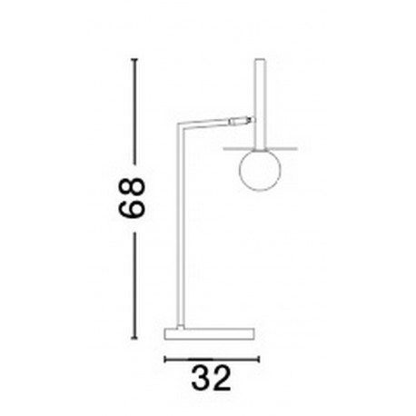 Luces Exclusivas MORELOS Stołowa czarny 1xG9 max 5W LE42888