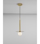 Pendant lamps - Luces Exclusivas URUAPAN Pendant Modern gold and gold shades 1xG9 max 5W LE42891 - product 2