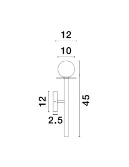 Luces Exclusivas MORELOS Ścienna Nowoczesna złoty i odcienie złota 1xG9 max 5W LE42896 - produkt 2