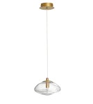 Pendant lamps - Luces Exclusivas NAYARIT Pendant Modern gold and gold shades 1xG9 max 5W LE42897 - product 1