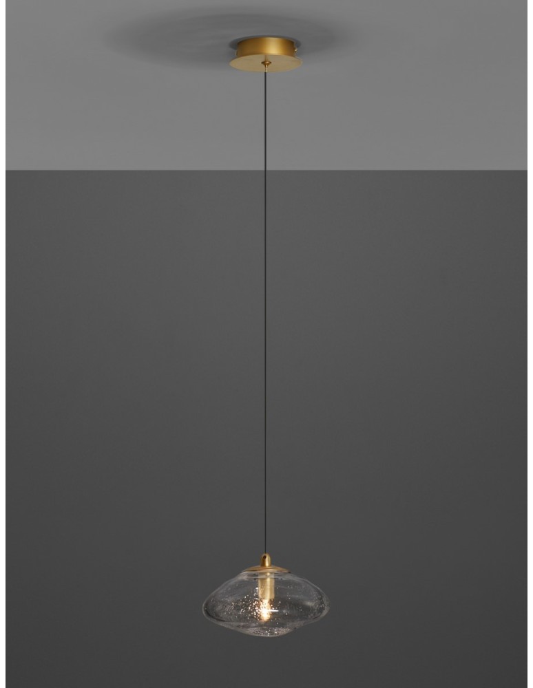 Pendant lamps - Luces Exclusivas NAYARIT Pendant Modern gold and gold shades 1xG9 max 5W LE42897 - product kolory-swiatla.pl 2