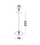 Pendant lamps - Luces Exclusivas NAYARIT Pendant Modern gold and gold shades 1xG9 max 5W LE42897 - product 3