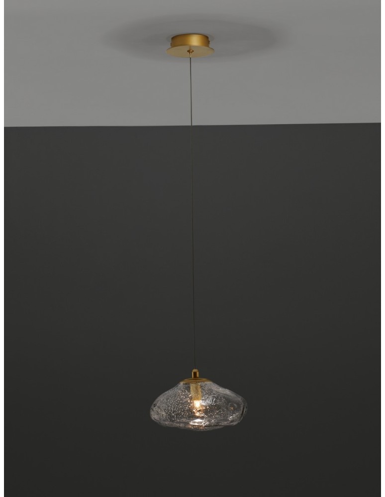 Lampy wiszące - Luces Exclusivas NAYARIT Wisząca Nowoczesna złoty i odcienie złota 1xG9 max 5W LE42898 - produkt kolory-swiatla.pl 2