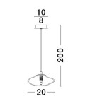 Pendant lamps - Luces Exclusivas NAYARIT Pendant Modern gold and gold shades 1xG9 max 5W LE42898 - product 3