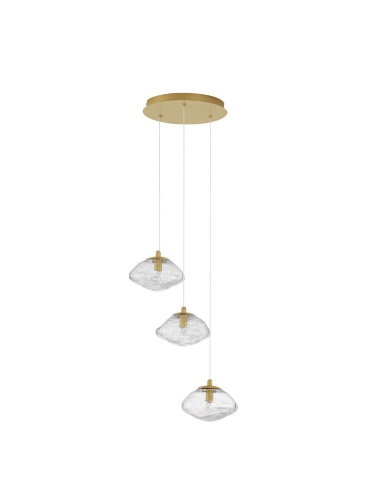 Pendant lamps - Luces Exclusivas NAYARIT Pendant Modern gold and gold shades 3xG9 max 15W LE42900 - product kolory-swiatla.pl 1