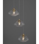Pendant lamps - Luces Exclusivas NAYARIT Pendant Modern gold and gold shades 3xG9 max 15W LE42900 - product 2