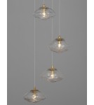 Pendant lamps - Luces Exclusivas NAYARIT Pendant Modern gold and gold shades 5xG9 max 25W LE42901 - product 2