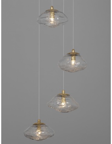 Luces Exclusivas NAYARIT Pendant Modern gold and gold shades 5xG9 max 25W LE42901 - product 2