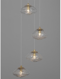 Luces Exclusivas NAYARIT Pendant Modern gold and gold shades 5xG9 max 25W LE42901 - product 2