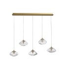 Lampy wiszące - Luces Exclusivas NAYARIT Wisząca Nowoczesna złoty i odcienie złota 5xG9 max 25W LE42902 - produkt 1