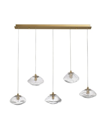 Luces Exclusivas NAYARIT Pendant Modern gold and gold shades 5xG9 max 25W LE42902