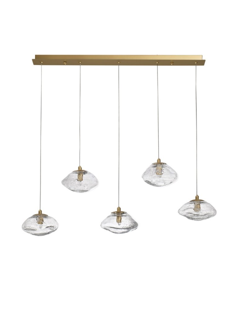 Pendant lamps - Luces Exclusivas NAYARIT Pendant Modern gold and gold shades 5xG9 max 25W LE42902 - product kolory-swiatla.pl 1