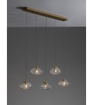 Lampy wiszące - Luces Exclusivas NAYARIT Wisząca Nowoczesna złoty i odcienie złota 5xG9 max 25W LE42902 - produkt 2