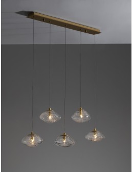 Luces Exclusivas NAYARIT Wisząca Nowoczesna złoty i odcienie złota 5xG9 max 25W LE42902 - produkt 2