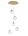 Luces Exclusivas CABRAL Pendant Modern gold and gold shades 5xG9 max 25W LE42903