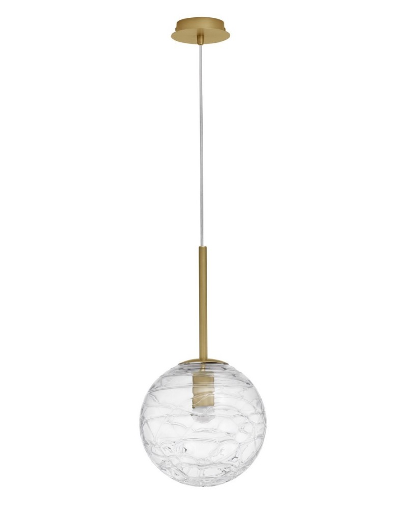 Pendant lamps spheres - Luces Exclusivas CABRAL Pendant Modern gold and gold shades 1xG9 max 12W LE42905 - product kolory-swiatla.pl 1