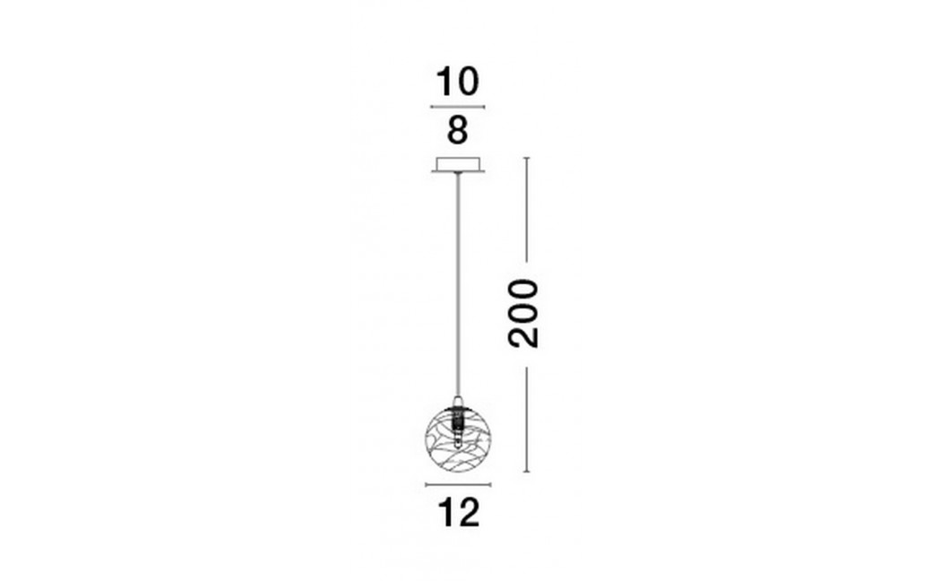 Luces Exclusivas CABRAL Wisząca Nowoczesna złoty i odcienie złota 1xG9 max 5W LE42906